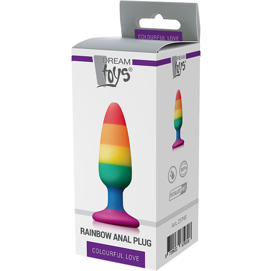 COLOURFUL LOVE RAINBOW ANAL PLUG MEDIUM image 1