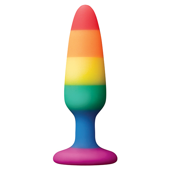 COLOURFUL LOVE RAINBOW ANAL PLUG SMALL image 0