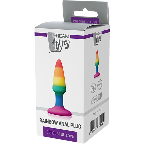 COLOURFUL LOVE RAINBOW ANAL PLUG MINI image 1