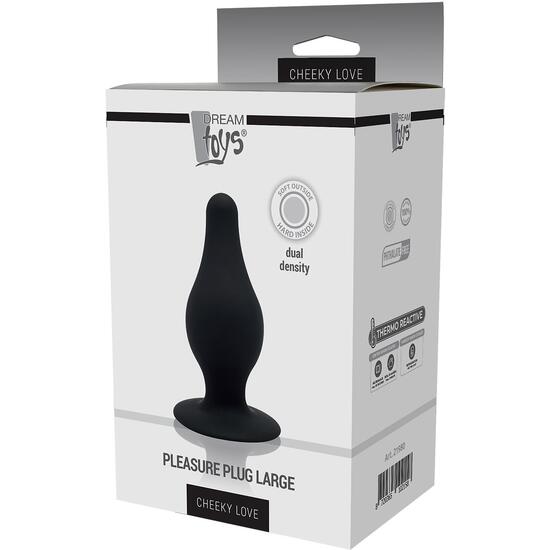 CHEEKY LOVE DUAL DENSITY PLEASURE PLUG L BLACK image 1