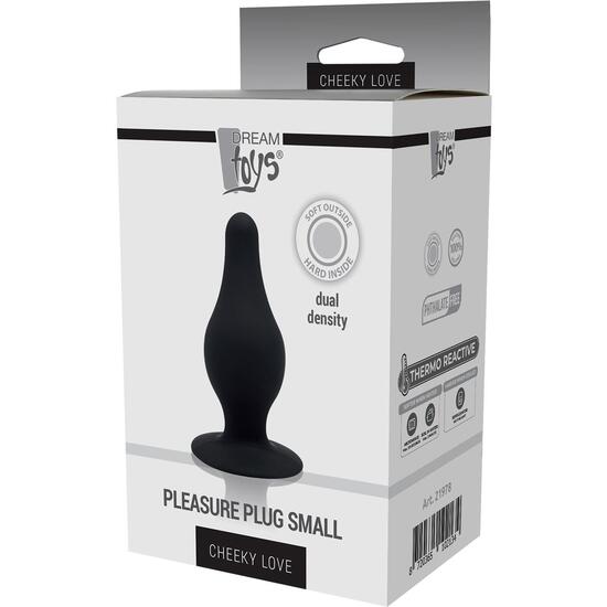 CHEEKY LOVE DUAL DENSITY PLEASURE PLUG S BLACK image 1