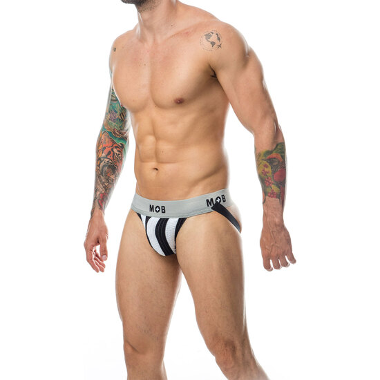 MOB STRIPE CLASSIC JOCK - WHITE image 0