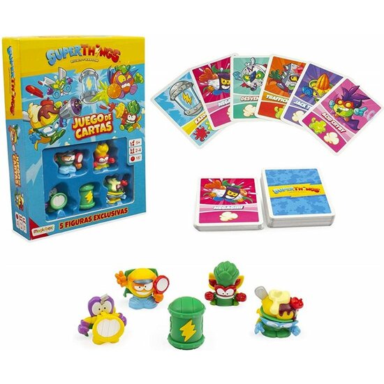 JUEGO DE CARTAS SUPERTHINGS + 5 FIGURAS image 0