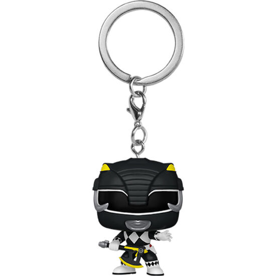 LLAVERO POCKET POP POWER RANGERS 30TH ANNIVERSARY BLACK RANGER image 0