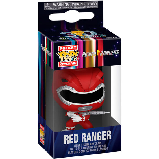 LLAVERO POCKET POP POWER RANGERS 30TH ANNIVERSARY RED RANGER image 1