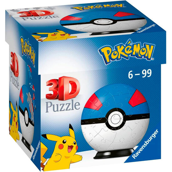 PUZZLE 3D SUPER BALL POKEMON 54PZS image 1