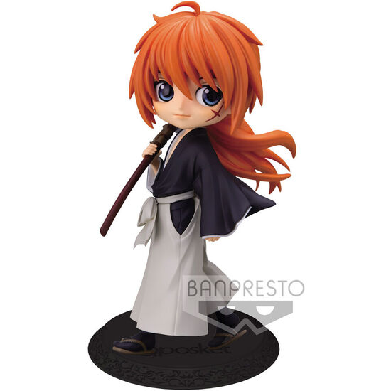 FIGURA KENSHIN HIMURA RUROUNI KENSHIN MEIJI SWORDSMAN ROMANTIC STORY Q POSKET B 14CM image 0