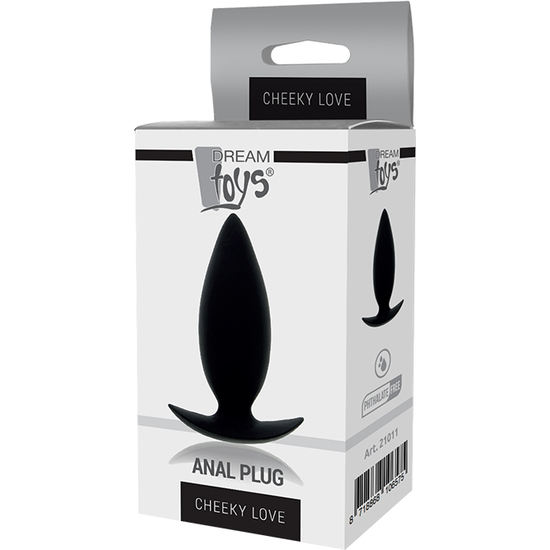 CHEEKY LOVE ANAL PLUG SMALL BLACK image 1
