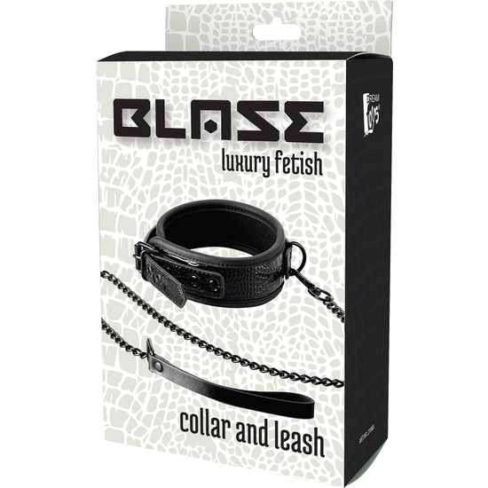 BLAZE COLLAR AND LEASH CROCO BLACK image 4