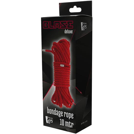 BLAZE DELUXE BONDAGE ROPE 10M RED image 2