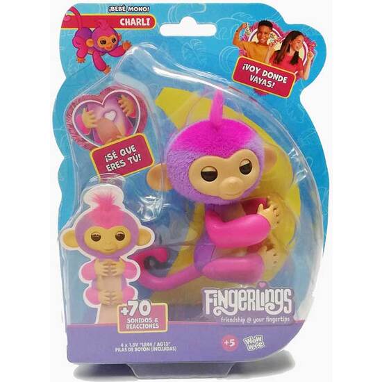 FINGERLINGS BEBE MONO ROSA image 3