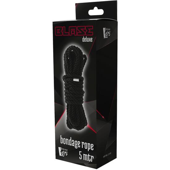 BLAZE DELUXE BONDAGE ROPE 5M BLACK image 4