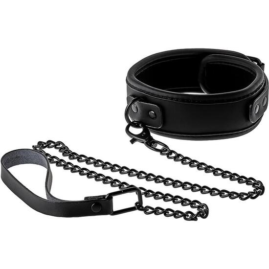 BLAZE COLLAR AND LEASH BLACK image 1