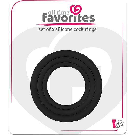 ALL TIME FAVORITES 3 SILICONE COCKRINGS image 1