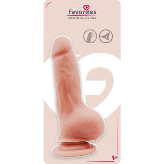 DREAMTOYS - ALL TIME FAVORITES BENDABLE DILDO FLESH image 1