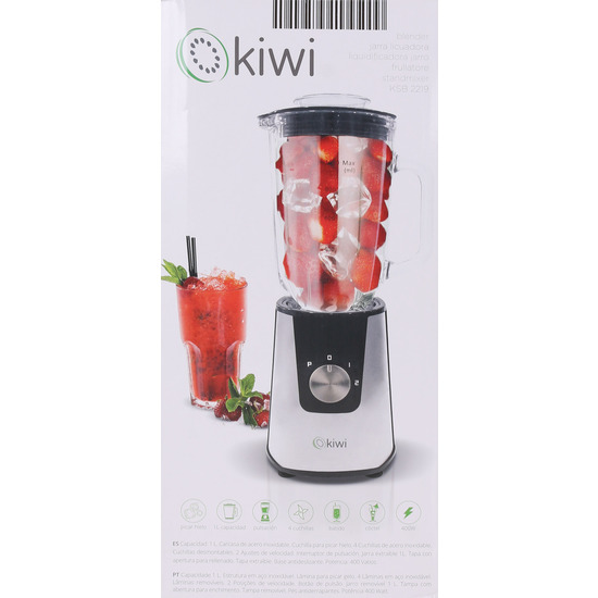 BLENDER 1L- 400W (2 SPEEDS) INOX image 1