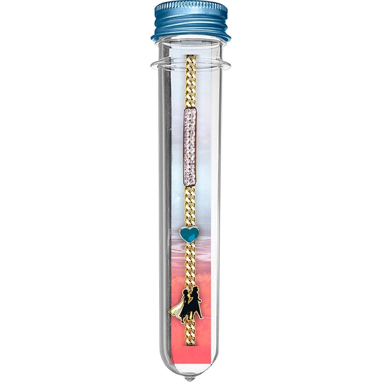 FROZEN PULSERA CON COLGANTES EN TUBO DE METAL image 1