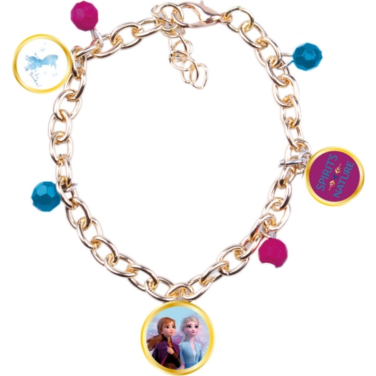 FROZEN PULSERA CON COLGANTES EN TUBO DE METAL image 3