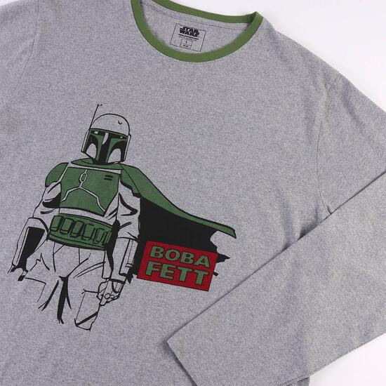 PIJAMA LARGO SINGLE JERSEY BOBA FETT DARK GREEN image 2