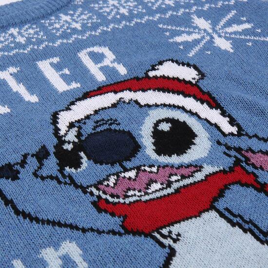 JERSEY PUNTO NAVIDEÑO STITCH BLUE image 2