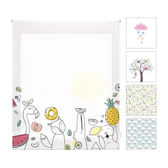 ESTOR ENROLLABLE DIGITAL TRASL. 28MM INFANTIL AMZ-F-ZOOFRUIT image 0