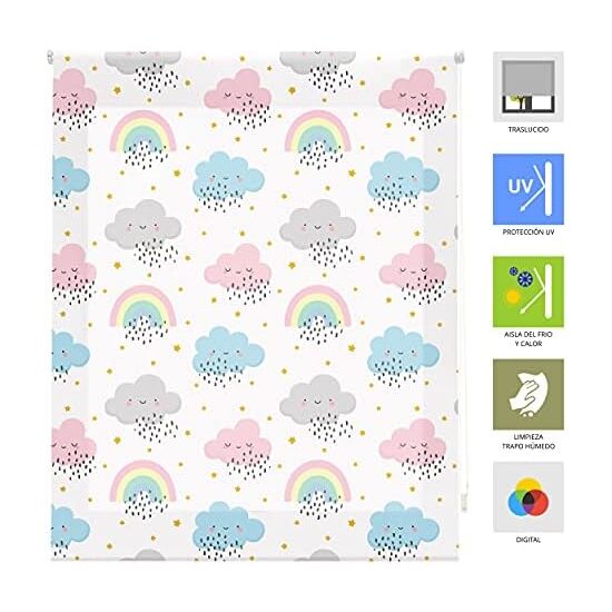 ESTOR ENROLLABLE DIGITAL TRASL. 28MM INFANTIL AMZ-F-RAINBOW image 2