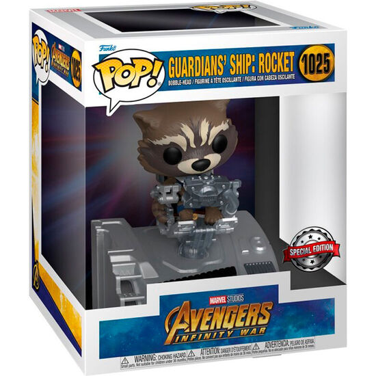 FIGURA POP DELUXE MARVEL GUARDIANES DE LA GALAXIA GUARDIANS SHIP ROCKET EXCLUSIVE image 0