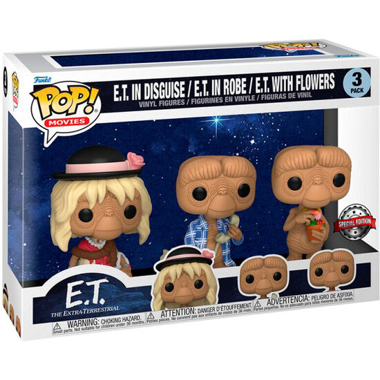 BLISTER 3 FIGURAS POP E.T EL EXTRATERRESTRE EXCLUSIVE image 0