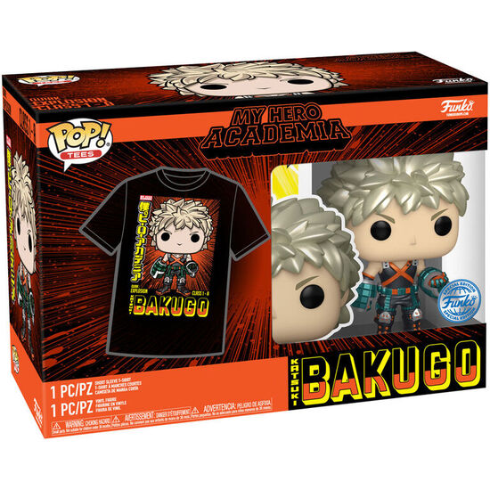 SET FIGURA POP & TEE MY HERO ACADEMIA KATSUKI EXCLUSIVE image 2