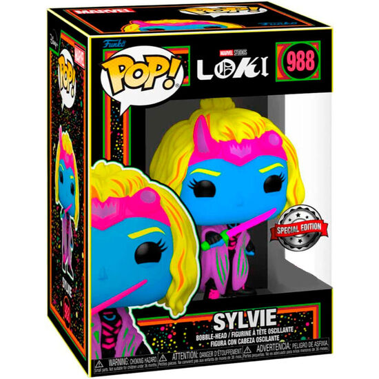 FIGURA POP MARVEL LOKI SILVYE BLACK LIGHT EXCLUSIVE image 1