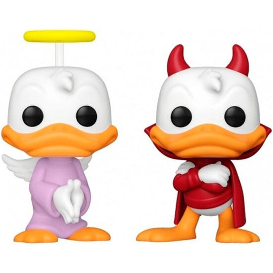 BLISTER 2 FIGURAS POP DISNEY DONALD DUCK - DONALD ANGEL & DEVIL EXCLUSIVE image 1