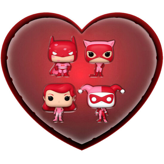 CAJA METALICA 4 POCKET POP DC COMICS SAN VALENTIN image 0