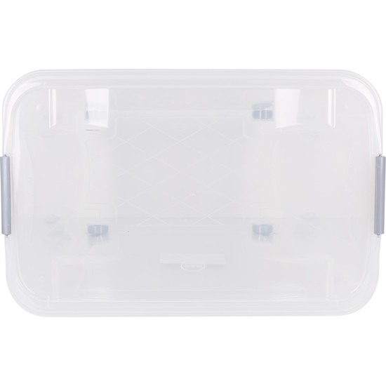 COMBI BOX 85 L W/CLIPS LID AND WHEELS TRANS. image 3