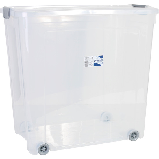 COMBI BOX 85 L W/CLIPS LID AND WHEELS TRANS. image 4