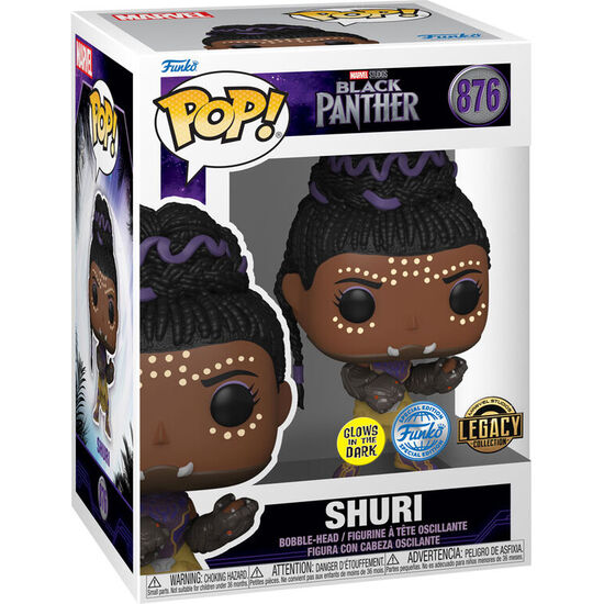 SET FIGURA POP & TEE MARVEL BLACK PANTHER SHURY EXCLUSIVE image 2