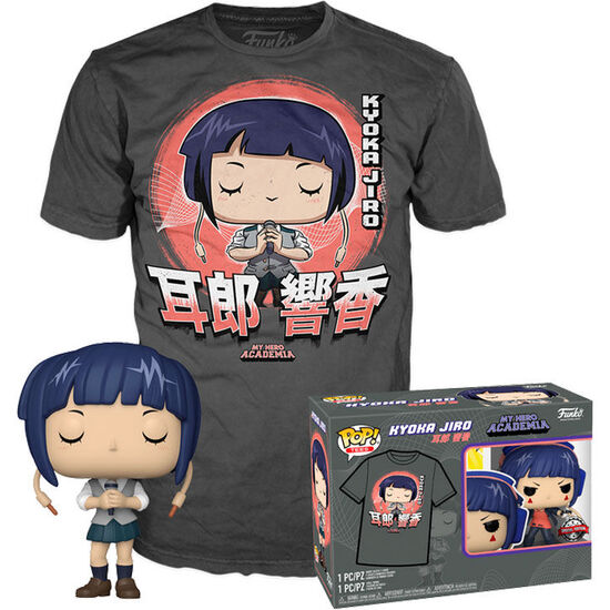 SET FIGURA POP & TEE MY HERO ACADEMIA KYOKA JIRO EXCLUSIVE image 0