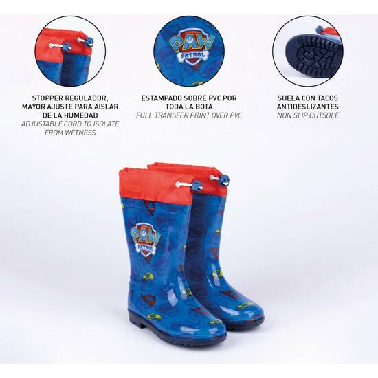 BOTAS LLUVIA PVC PAW PATROL BLUE image 4