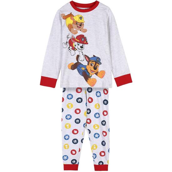 PIJAMA LARGO SINGLE JERSEY PAW PATROL GRAY image 0