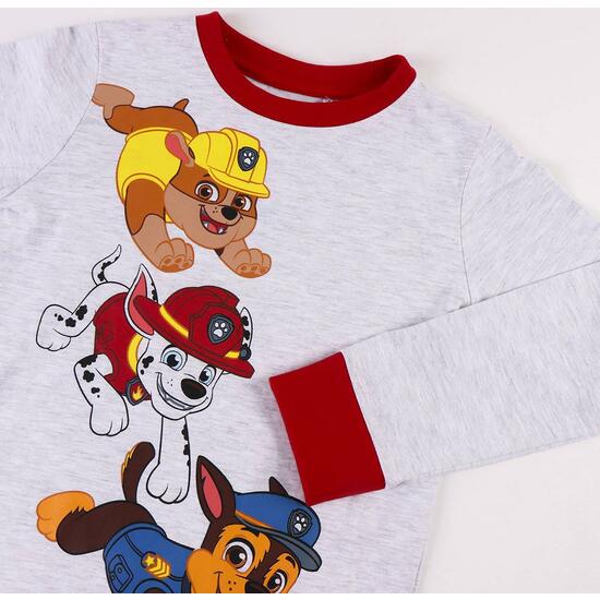 PIJAMA LARGO SINGLE JERSEY PAW PATROL GRAY image 2