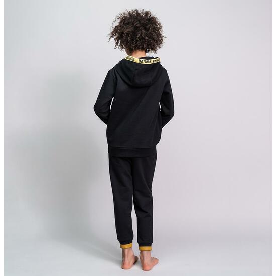 SUDADERA CON CAPUCHA COTTON BRUSHED BATMAN BLACK image 4