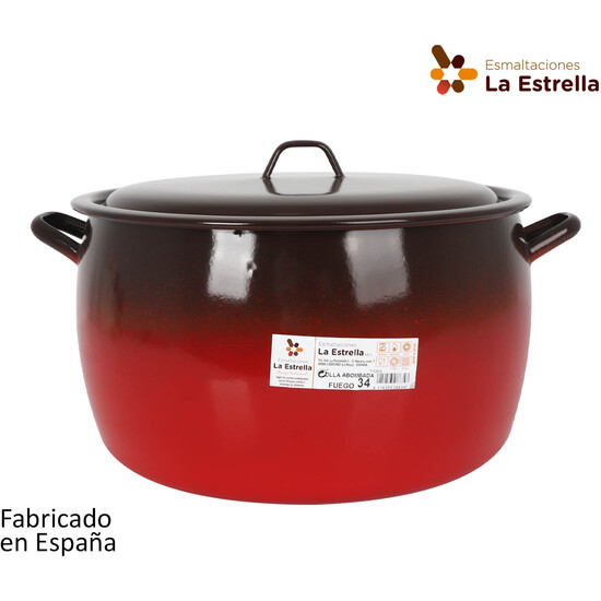 ROUND COOKING POT W/LID 34CM-20L  image 0