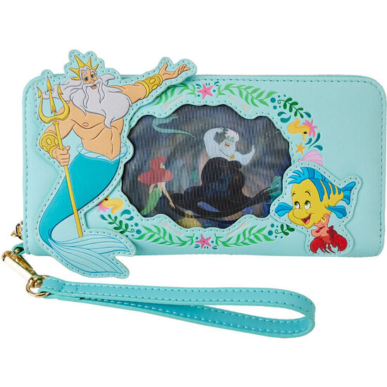 CARTERA LENTICULAR ARIEL LA SIRENITA DISNEY LOUNGEFLY image 0