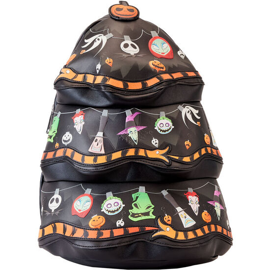 MOCHILA ARBOL LUCES PESADILLA ANTES DE NAVIDAD DISNEY LOUNGEFLY 33CM image 0