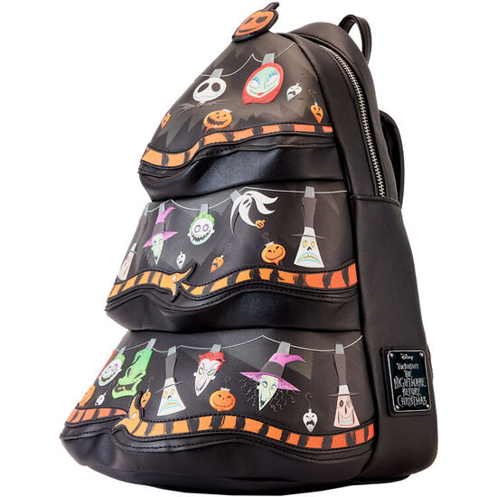 MOCHILA ARBOL LUCES PESADILLA ANTES DE NAVIDAD DISNEY LOUNGEFLY 33CM image 1