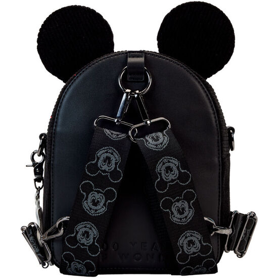 MOCHILA BOLSO CONVERTIBLE MICKEY MOUSE CLASSIC DISNEY 100 LOUNGEFLY 20CM image 3