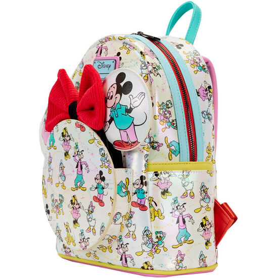 MOCHILA + DIADEMA OREJAS MICKEY &#38; FRIENDS CLASSIC DISNEY 100 LOUNGEFLY 26CM image 2