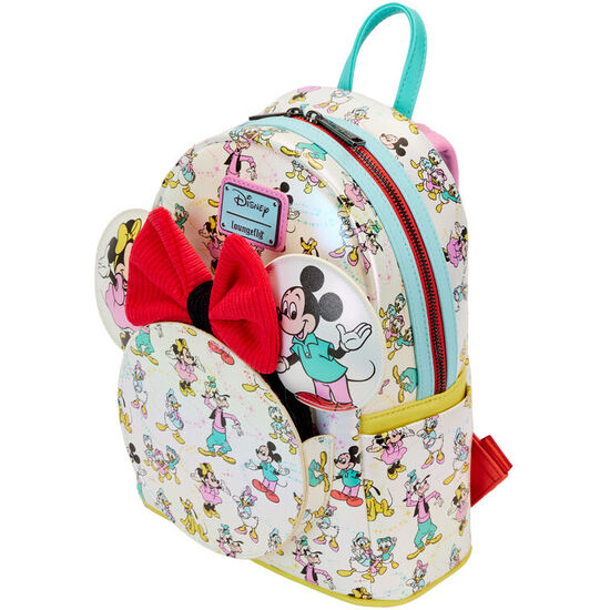 MOCHILA + DIADEMA OREJAS MICKEY &#38; FRIENDS CLASSIC DISNEY 100 LOUNGEFLY 26CM image 3