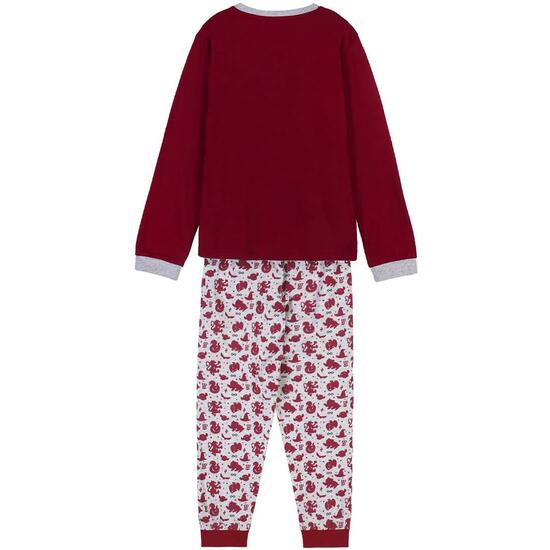 PIJAMA LARGO SINGLE JERSEY HARRY POTTER DARK RED image 1
