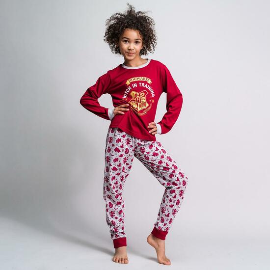 PIJAMA LARGO SINGLE JERSEY HARRY POTTER DARK RED image 3