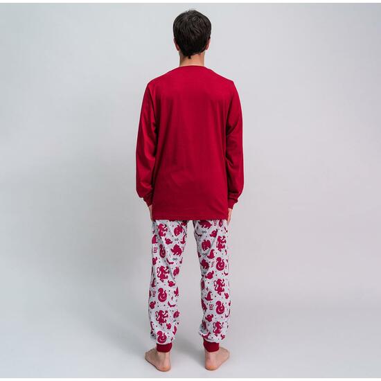 PIJAMA LARGO SINGLE JERSEY HARRY POTTER DARK RED image 4